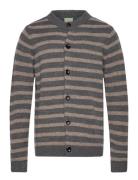 FUB Striped Cardigan Brun