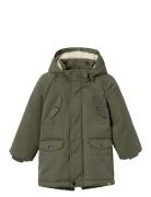 Lil'Atelier Nmmgodo Padded Long Jacket Lil Khaki Green