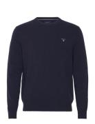 GANT Extrafine Lambswool C-Neck O/S Marinblå