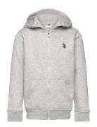 U.S. Polo Assn. Dhm Bb Zip Hoodie Grå