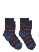 FUB 2-Pack Thin Striped Socks Multi/patterned