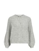 Object Objophelia L/S Knit Cardigan Rep Grå