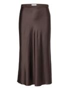 Ahlvar Gallery Hana Satin Skirt Brun