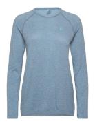 Odlo Odlo Essential Seamless T-Shirt Crew Neck L/S Blå