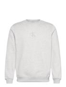 Calvin Klein Jeans Monologo Crew Neck Grå