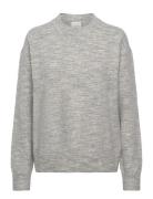 Calvin Klein Soft Heather C-Neck Sweater Grå