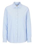 Newhouse Elsa Striped Oxford Shirt Blå