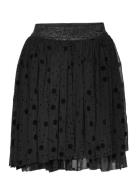 Minymo Skirt W. Flock Svart