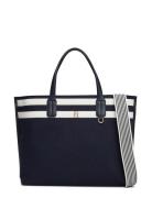 Tommy Hilfiger Th Distinct Satchel Melton Marinblå