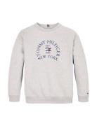 Tommy Hilfiger Nautical Arch Print Fleece Cn Grå