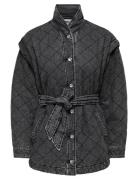 ONLY Onlfrances Ls Quilt Dnm Jacket Gua Grå