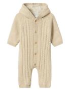 Name It Nbnosuit Ls Knit Wholesuit Kräm