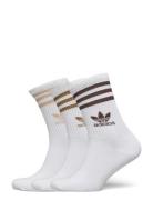 Adidas Originals 3 Stripes Crew Sock 3 Pair Pack Vit