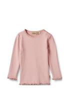 Wheat Rib T-Shirt L/S Reese Rosa