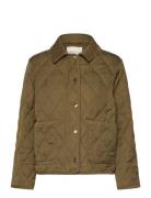 GANT Quilted Cord Detailed Jacket Khaki Green