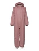 En Fant Snowsuit W. Frills Rosa