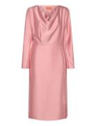 STINE GOYA Long Sleeve Midi Dress, 2261 Satin Rosa