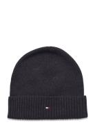 Tommy Hilfiger Th Flag Pima Cotton Beanie Grå