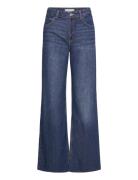 Mango Danila Wideleg High-Rise Jeans Blå