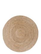 House Nordic Rina - Rug, Braided Jute, Nature Ø120 Cm Beige