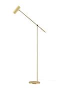 Globen Lighting Floor Lamp Hubble Read Brushed Brass Guld