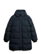 Superdry Hooded Sports Puffer Mid Jkt Marinblå