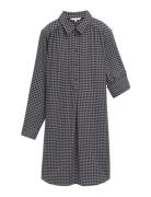 Tom Tailor Checked Flanell Dress Marinblå