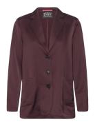 Scotch & Soda Sb Satin Blazer Burgundy