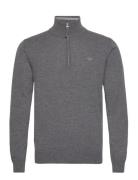 GANT Superfine Lambswool Half Zip Grå