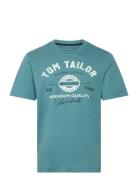 Tom Tailor Logo Tee Blå