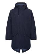 Timberland Water Resistant Fishtail Parka Dark Sapphire Marinblå