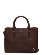 Lauren Ralph Lauren Leather Small Marcy Satchel Brun