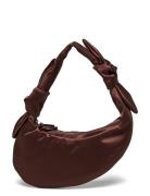 STINE GOYA Satin Knotted Satchel, 2314 Knotted Brun