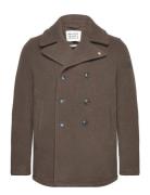 Scotch & Soda Wool Blend Peacoat Brun