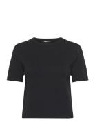 Gina Tricot Knitted Tee Svart