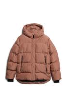 Superdry Hooded 5 Baffle Sports Puffer Beige