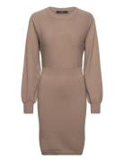 Vero Moda Vmhollykaris Ls O-Neck Dress Ga Boo Beige