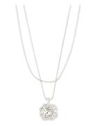 Pilgrim Feel Recycled Necklace 2-In-1 Set Silver