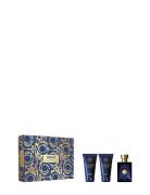 Versace Fragrance Gift Set Dylan Blue Pour Homme Edt + Shower Gel + Af...