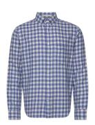 GANT Reg Flannel Check Shirt Blå