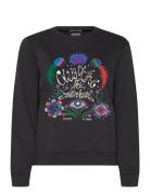 Scotch & Soda Embroidered Regular Fit Sweatshirt Svart