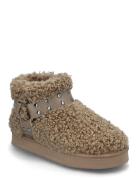 Bianco Varm Flatform Ankle Boot #Su Beige