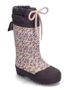 ANGULUS Rainboots With Woollining Lila