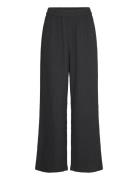 Monki High Waist Straight Leg Trousers Svart