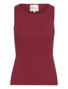 My Essential Wardrobe Mandymw Top Burgundy