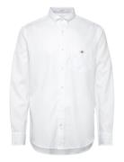 GANT Reg H Ycomb Texture Shirt Vit