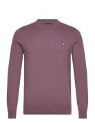 Lyle & Scott Cotton Merino Crew Neck Jumper Lila