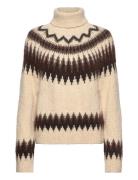 Polo Ralph Lauren Fair Isle Wool-Blend Turtleneck Brun