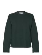 Selected Femme Slfkamma Ls Knit O-Neck Grön