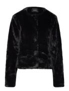 Ella&il Carro Fake Fur Jacket Svart